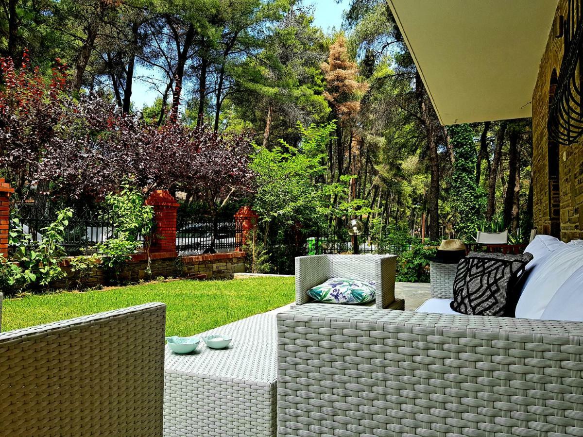 Wood And Stone Villa Sani  Exterior foto