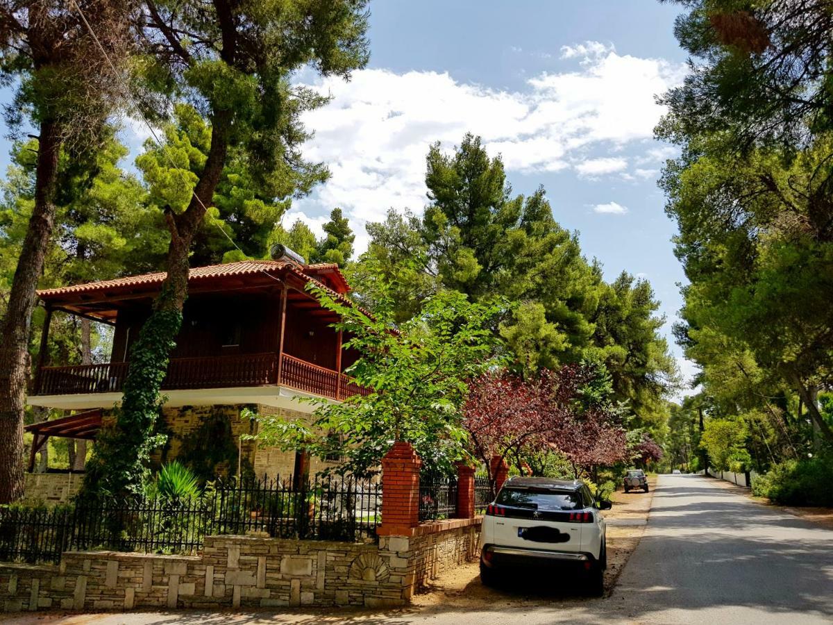 Wood And Stone Villa Sani  Exterior foto